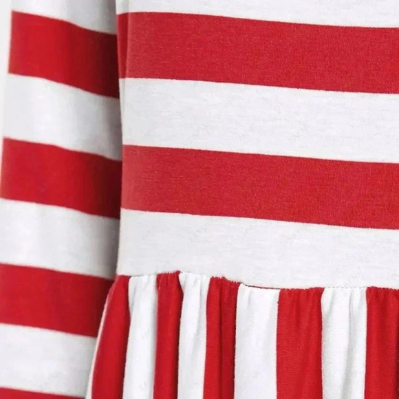 Women Casual Striped Long Sleeve Maxi Dresses Size XL NWOT - Picture 4 of 4